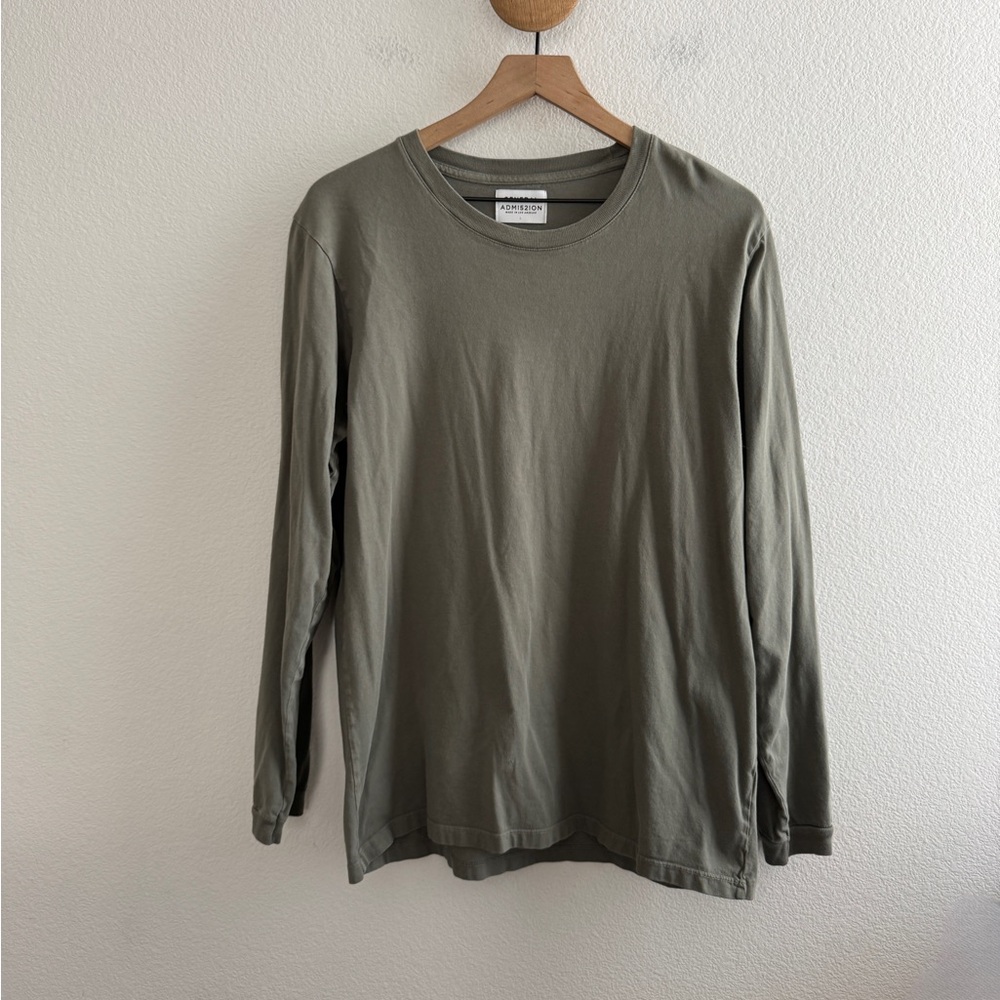 General Admission Green Long Sleeve Shirt *pinhole*